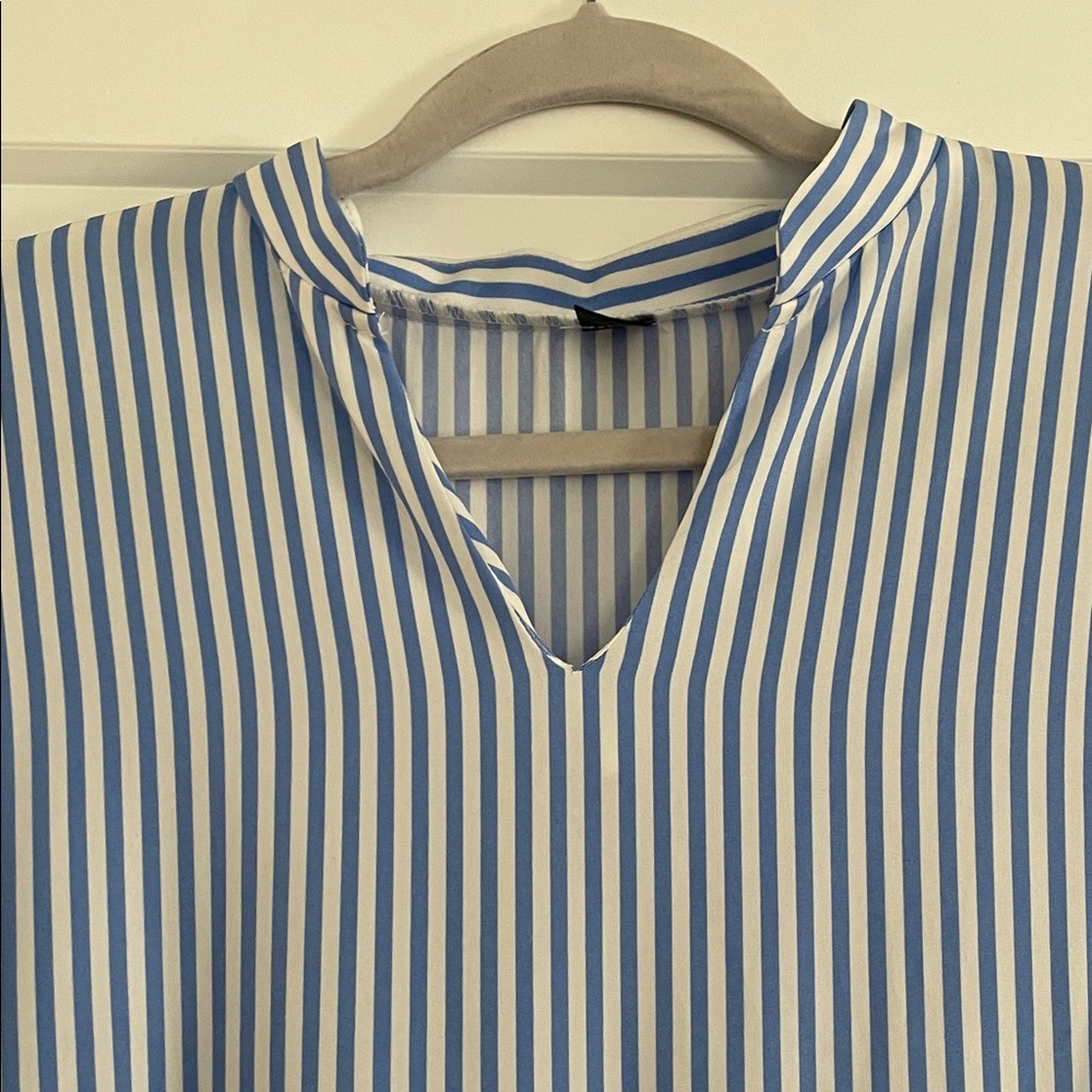 SHEIN Blue and White Striped Maxi Dress - Picture 3 of 3